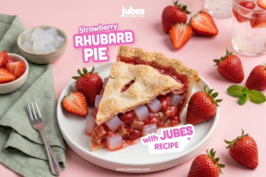 Easy Strawberry Rhubarb Pie with Jubes – JubesUSA