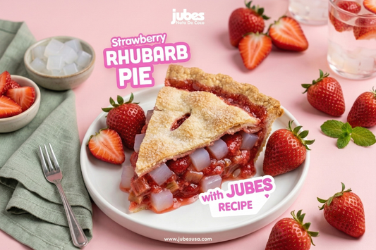 Easy Strawberry Rhubarb Pie with Jubes